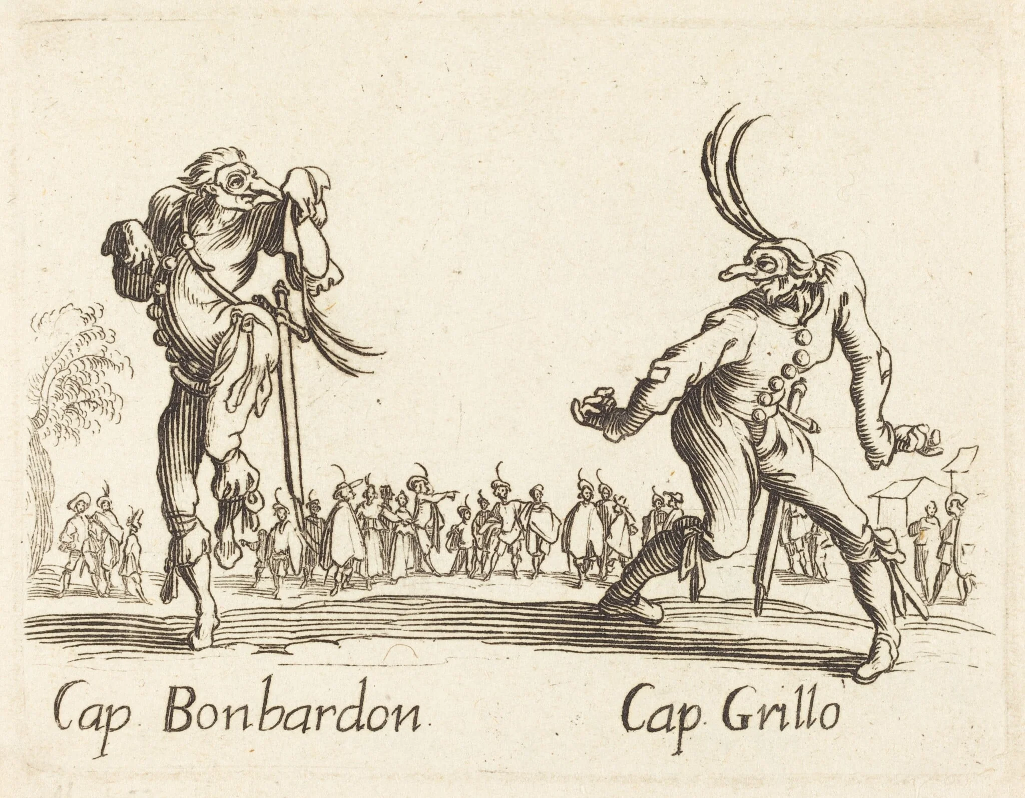 Cap. Bonbardon and Cap. Grillo, detail