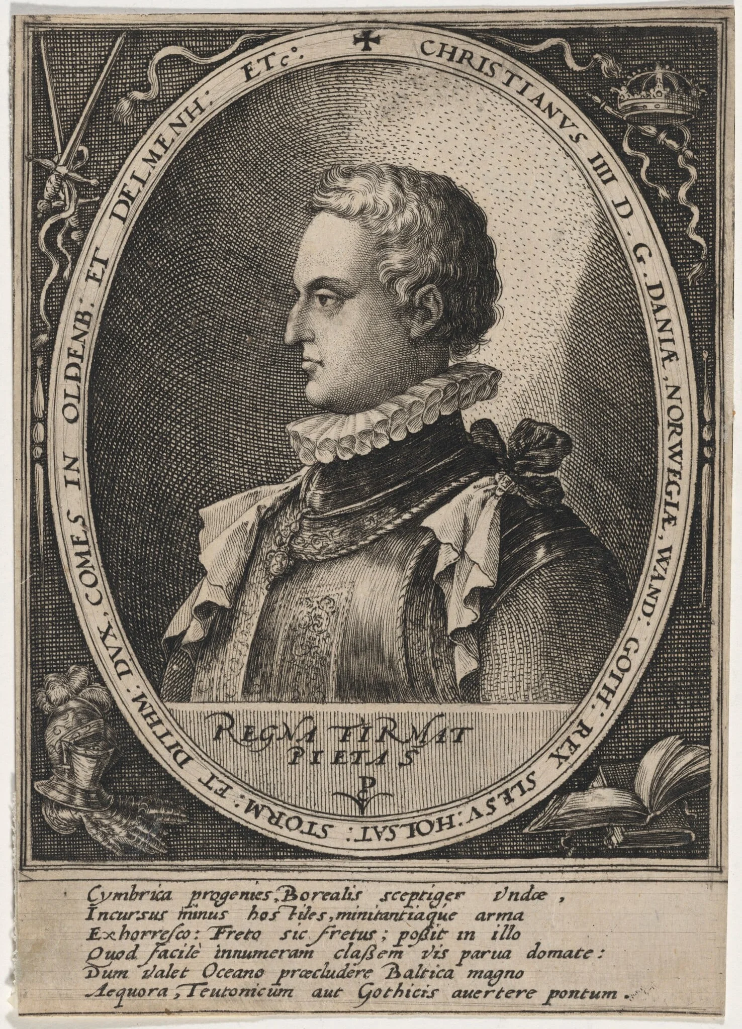 Christian IV, King of Denmark, detail
