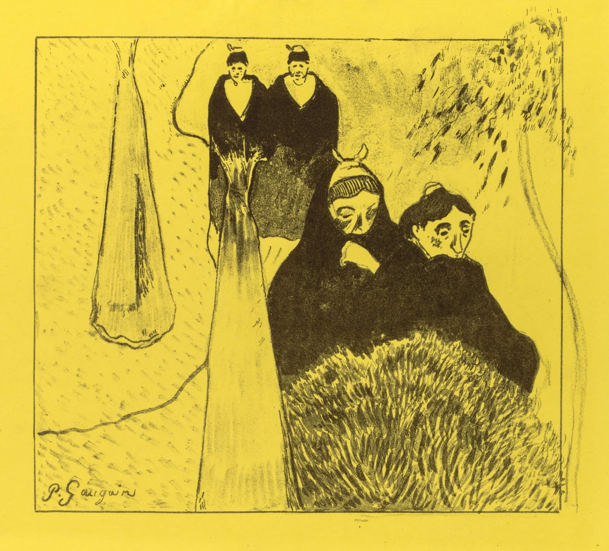 Volpini Suite: Old Women of Arles (Les Vieilles Filles [Arles]), detail