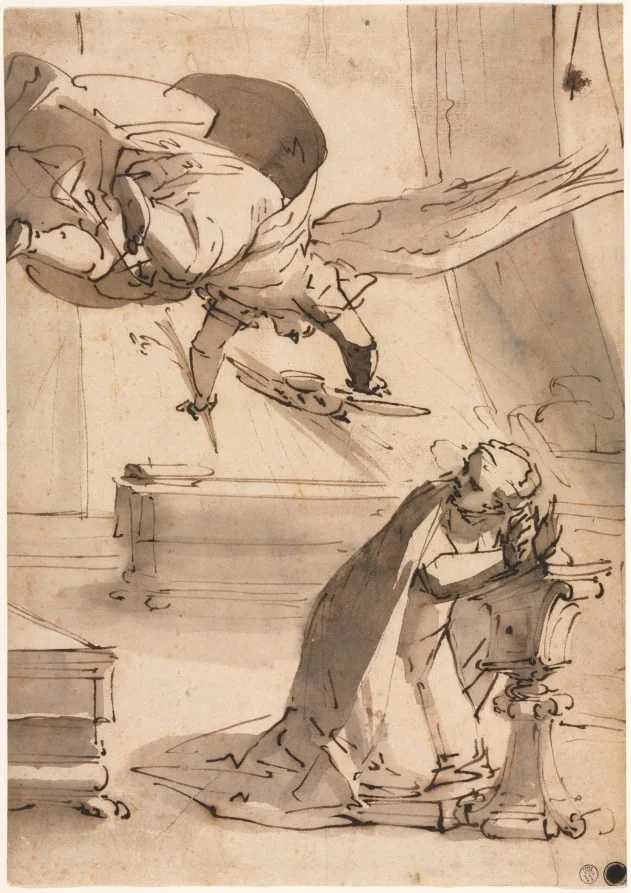 The Annunciation, detail