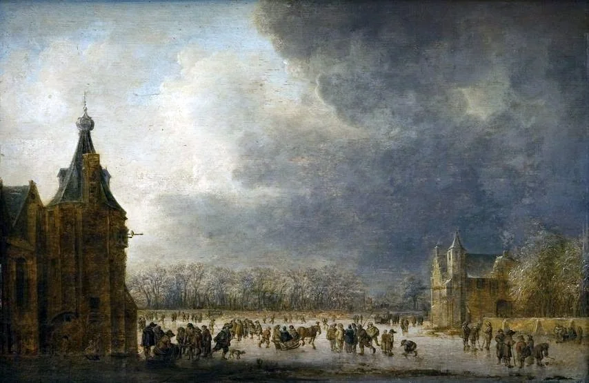 At the Rink, detail