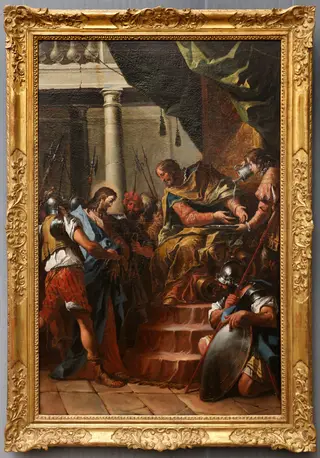 Christus vor Pilatus, by Gaspare Diziani, paint, 1757