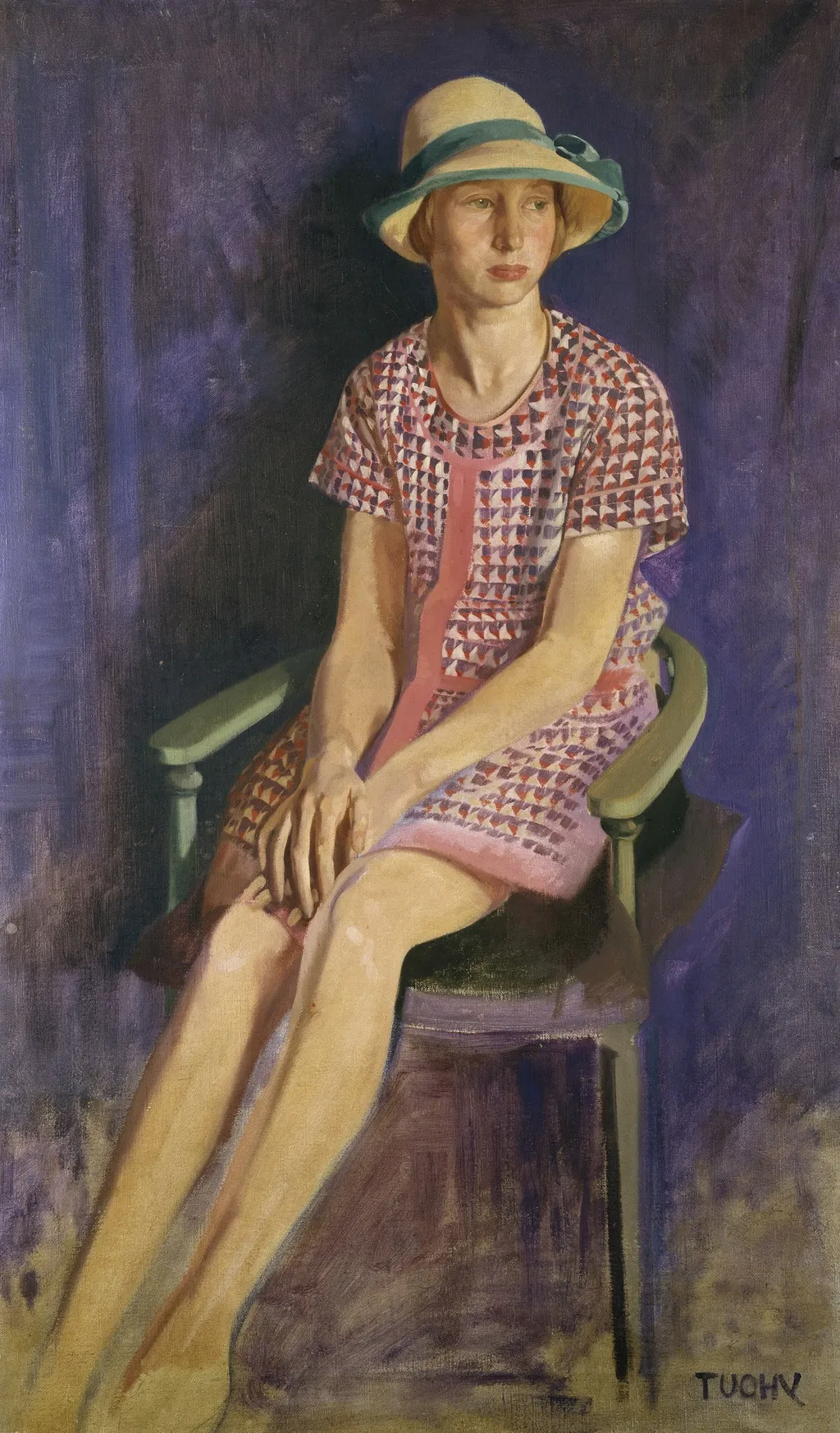 Portrait of Biddy Campbell, Daughter of the 2nd Lord Glenavy, by Patrick Tuohy, oil, 1926