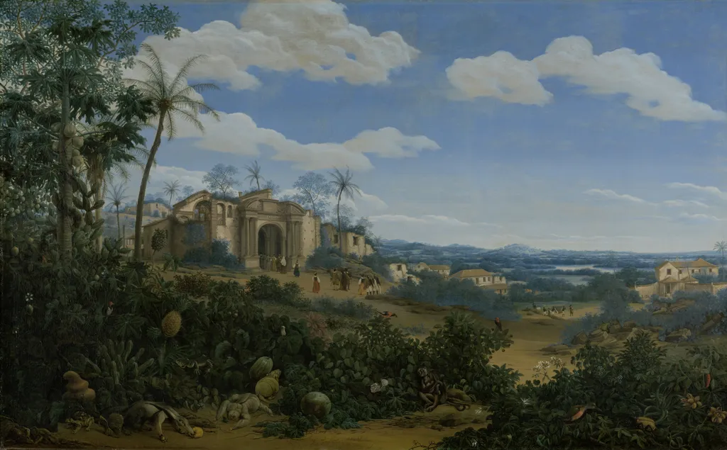 View of Olinda, Brazil, by Frans Post, oil, 1662