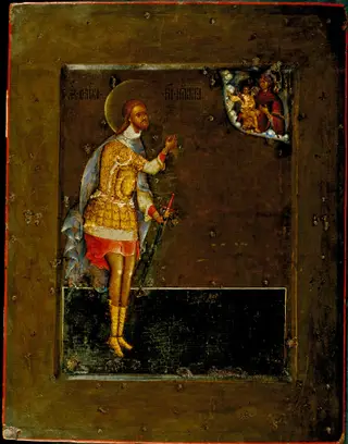 St Nicetas the Warrior, by Procope Tchirine, tempera, 1597
