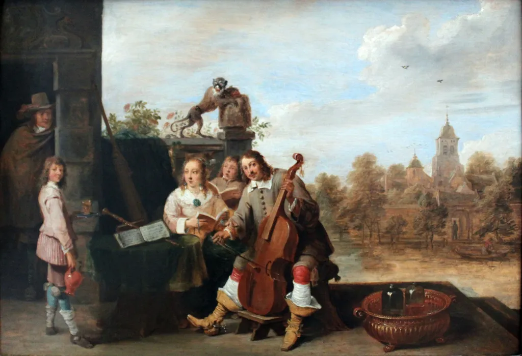 The Artist with his Family, by David Teniers the Younger, paint, 1645