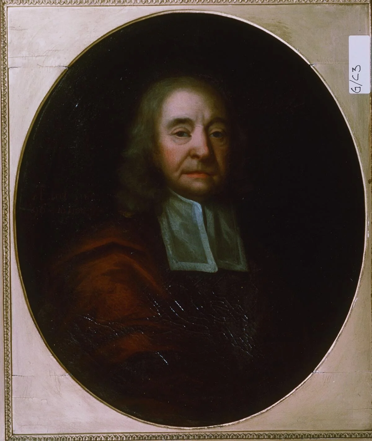 Portrait of a cleric, detail
