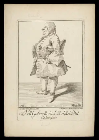 H Beard Print Collection, by Pier Leone Ghezzi, 1750