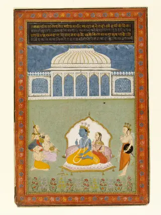 Sri Raga, by Jai Kishan, paint, 1756