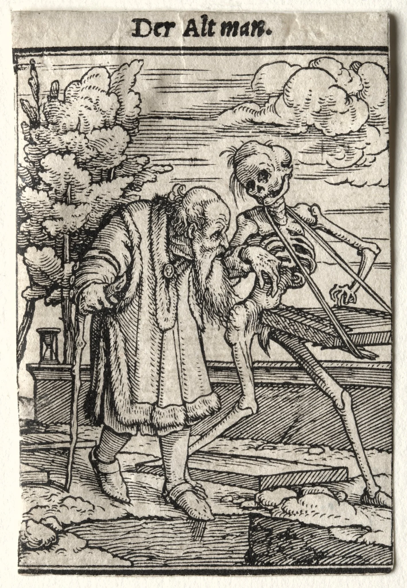Dance of Death: The Old Man, detail
