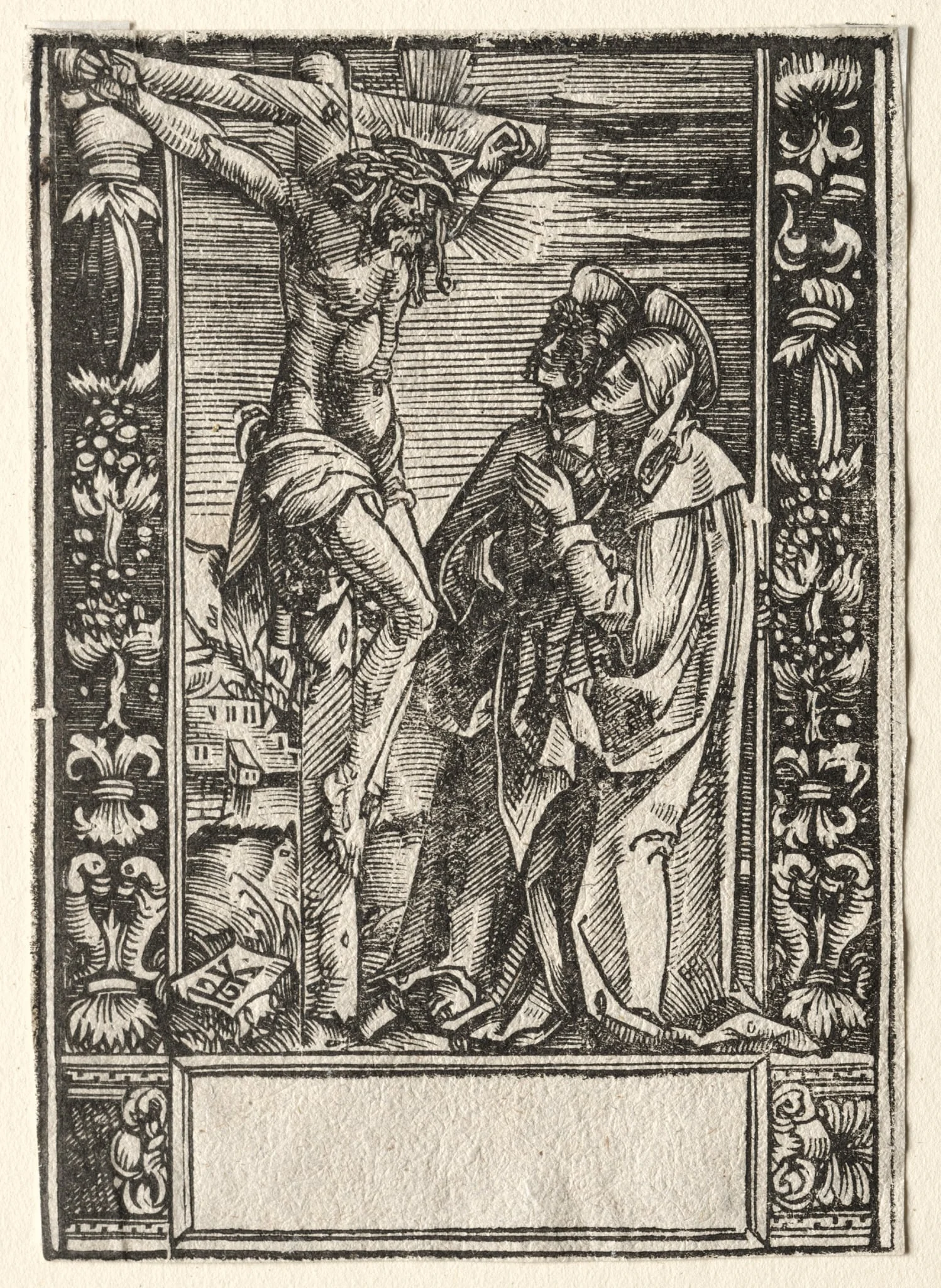 St. Mary and St. John Before the Cross, detail