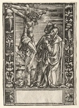 St. Mary and St. John Before the Cross, by Hans Springinklee