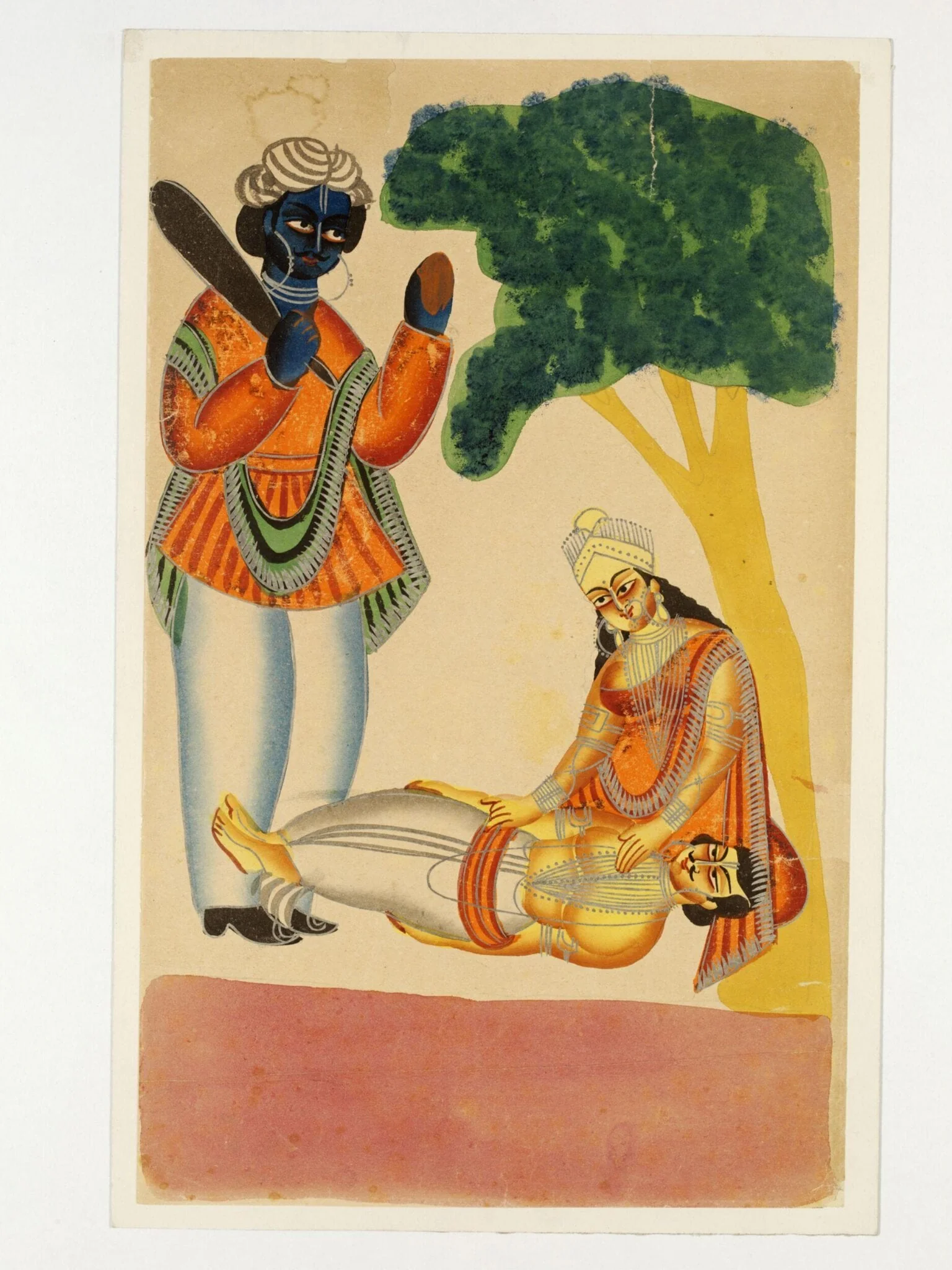Savitri and Yama, detail