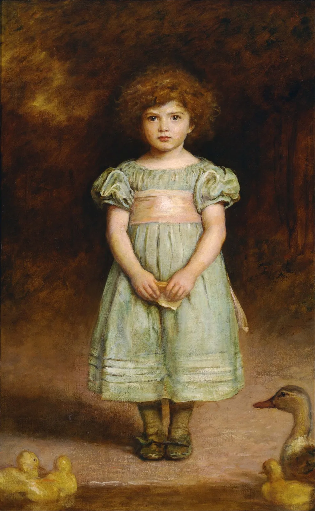 Ducklings, by John Everett Millais, oil, 1895