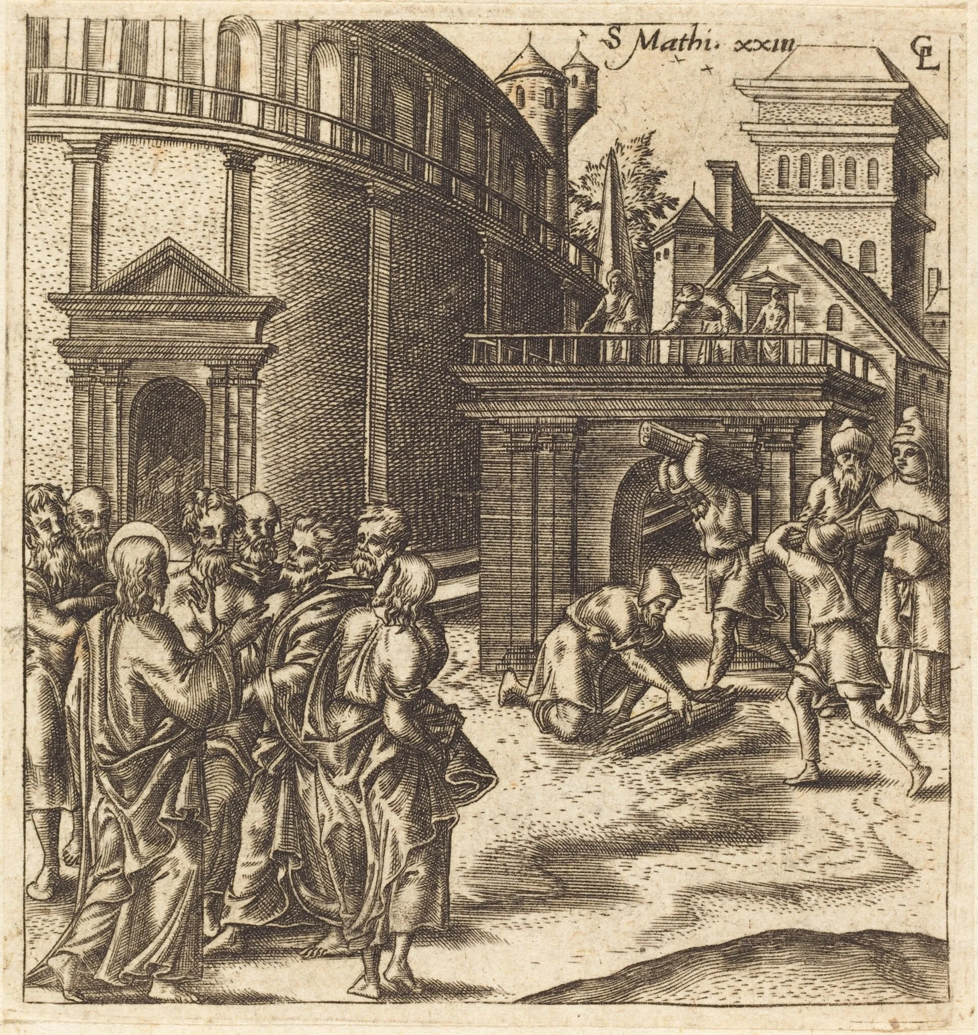 Christ Denounces the Scribes and Pharisees, detail