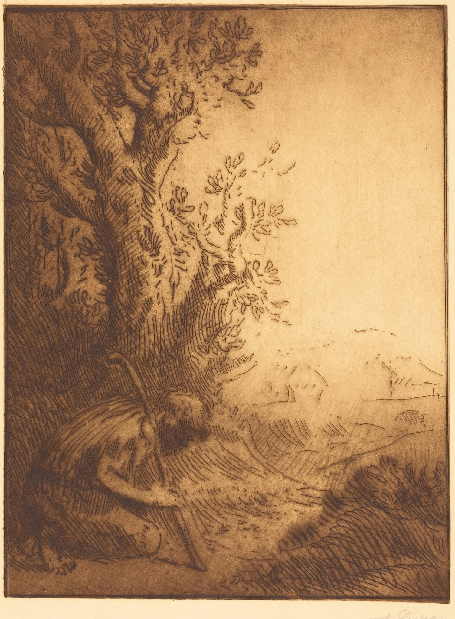 The Prodigal Son, 4th plate (L'enfant prodigue), detail