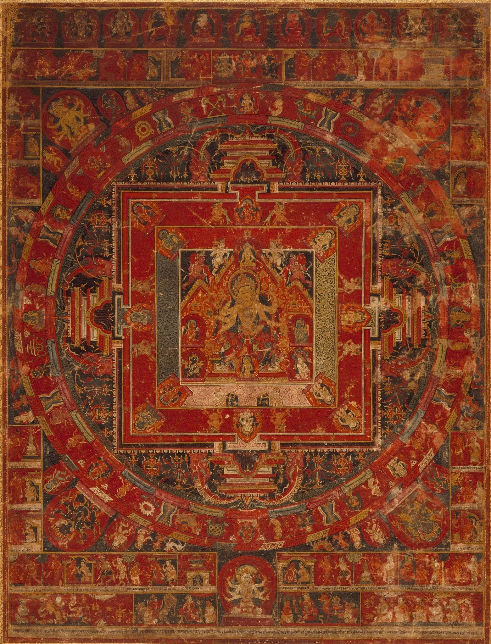 Mandala of Vasudhara, detail