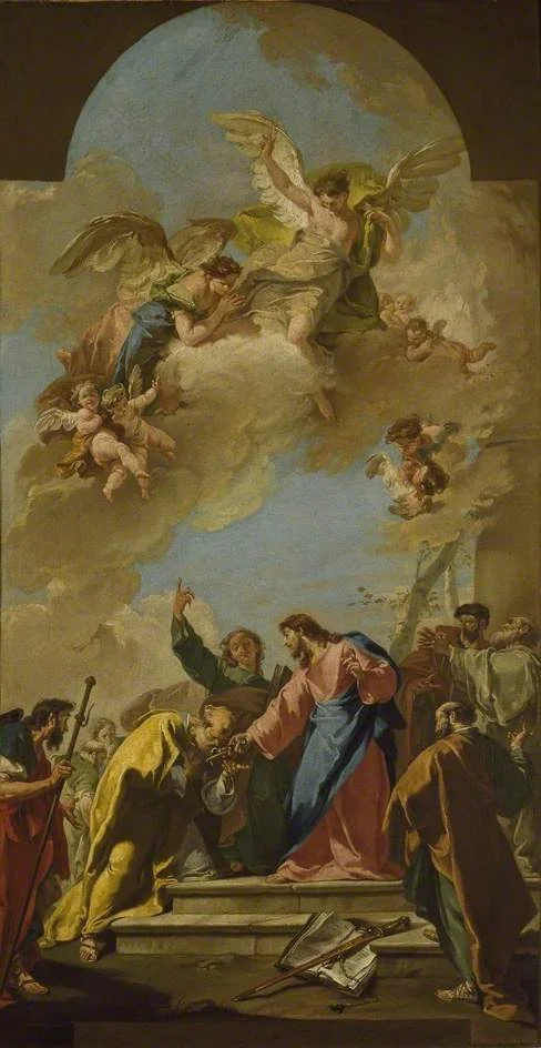 Christ's Charge to St Peter, detail