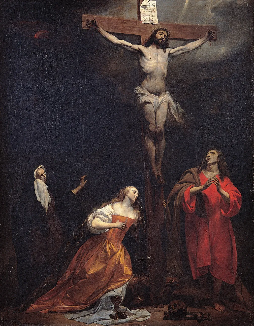 Christ on the Cross, by Gabriel Metsu, oil, 1664