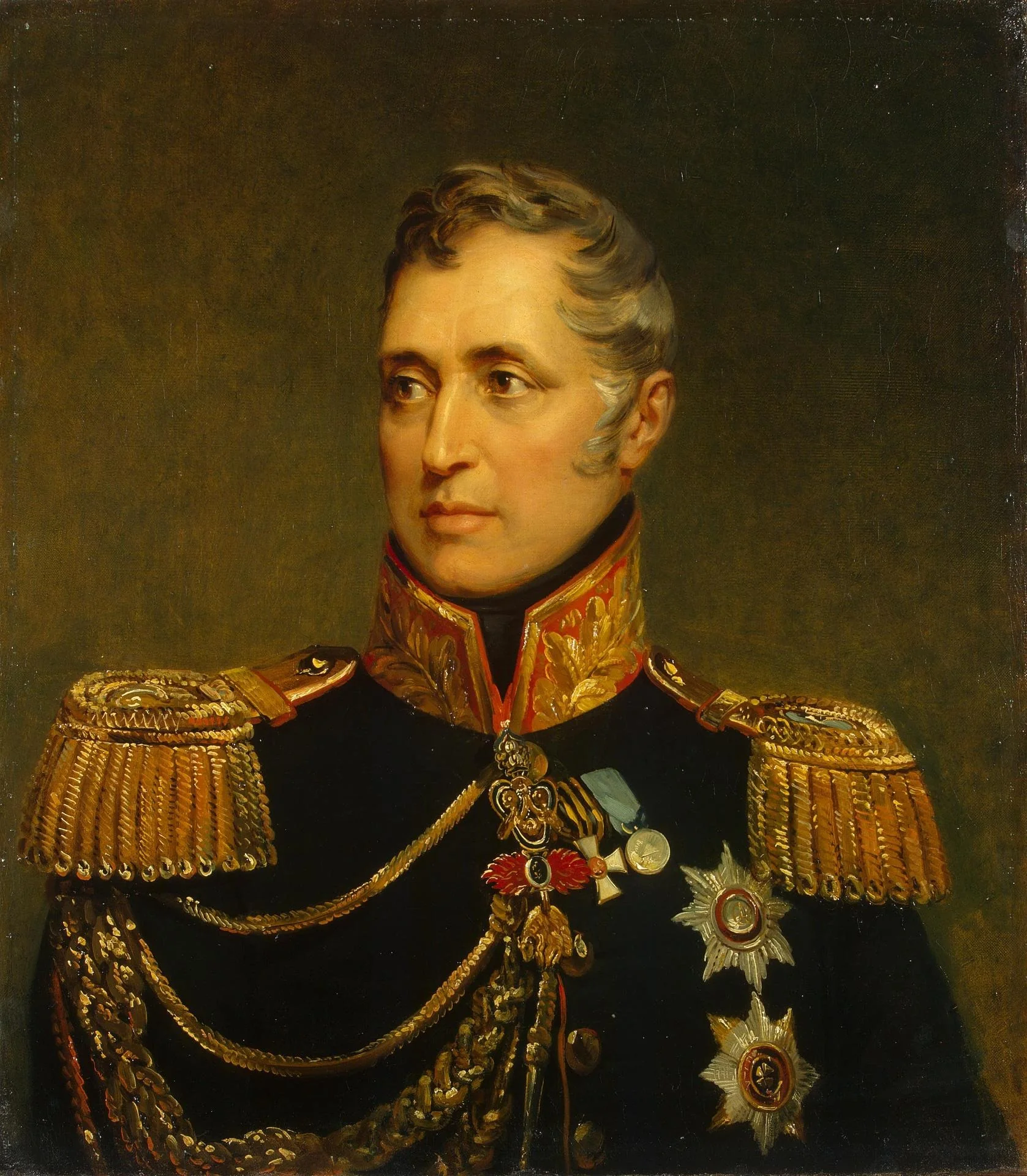 Portrait of Karl O. Pozzo di Borgo (1764-1842), detail