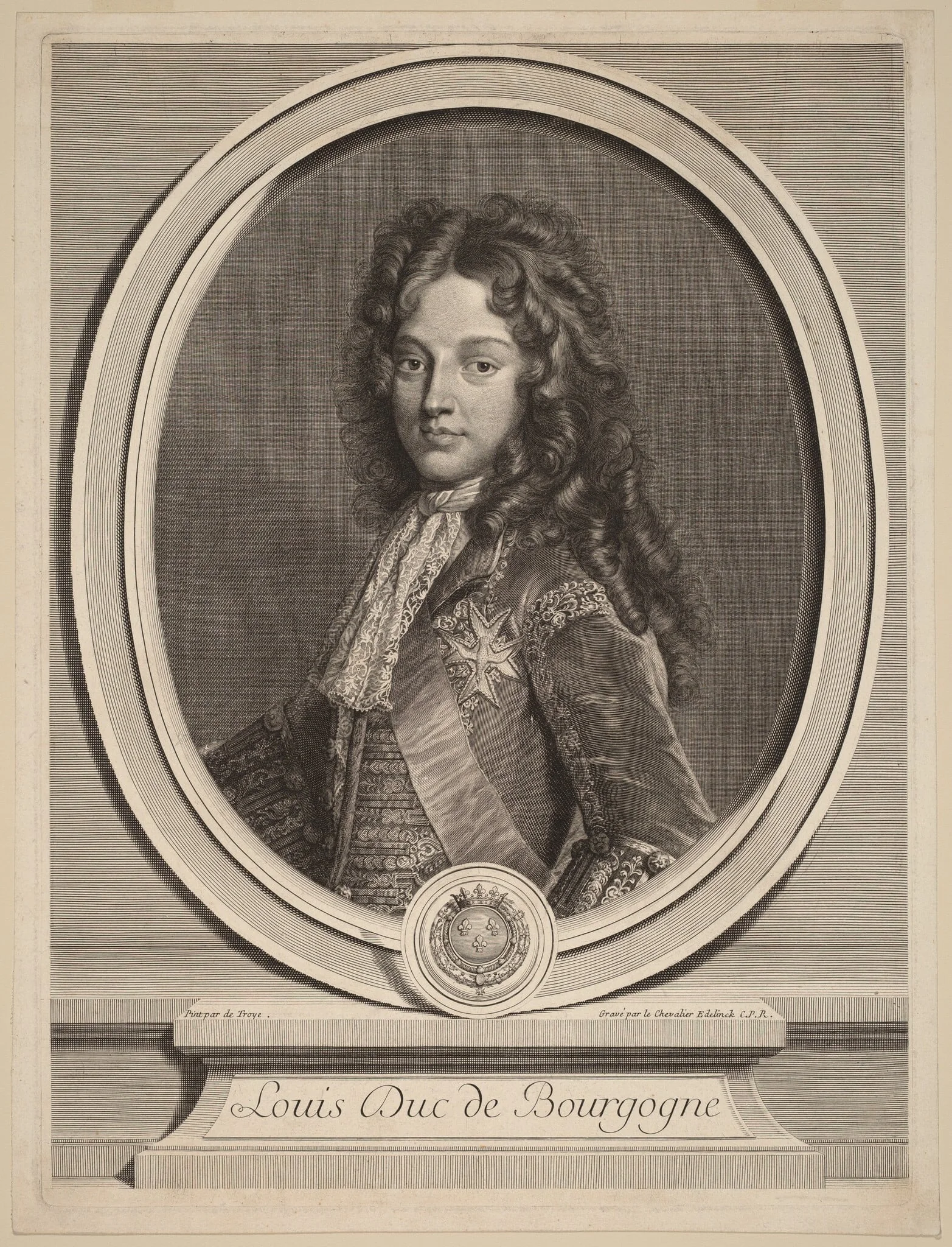 Louis, Duke of Burgundy, detail
