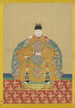 明神宗坐像 軸