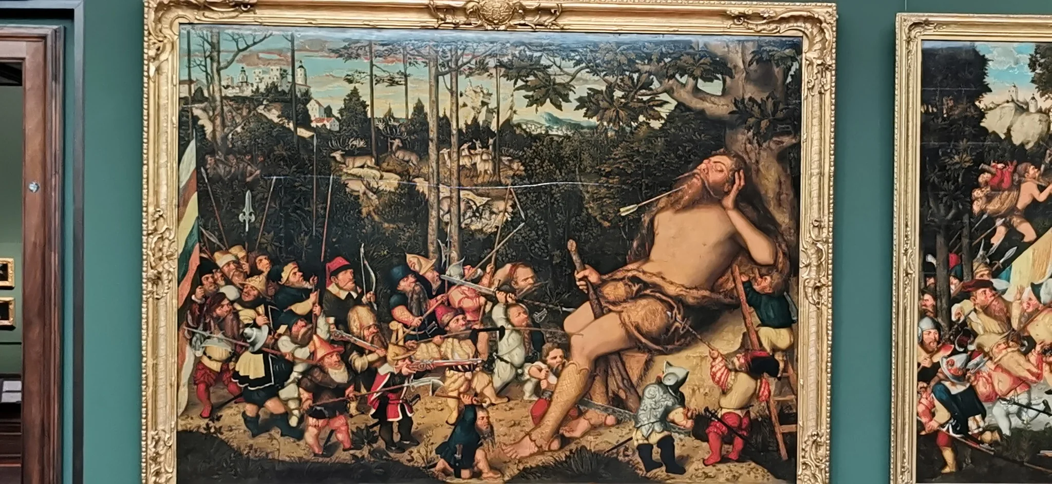 The sleeping Hercules with the Pygmies, detail
