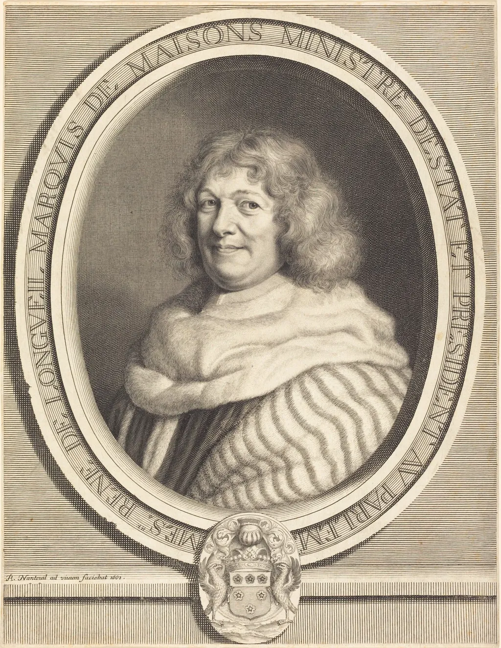 Rene, Marquis de Maisons, by Robert Nanteuil, ink, 1661