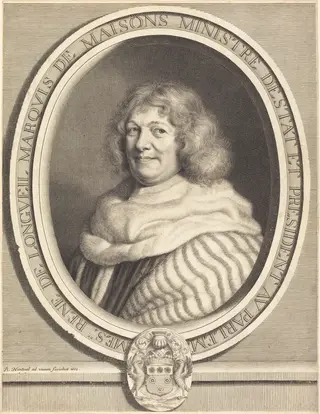 Rene, Marquis de Maisons, by Robert Nanteuil, ink, 1661
