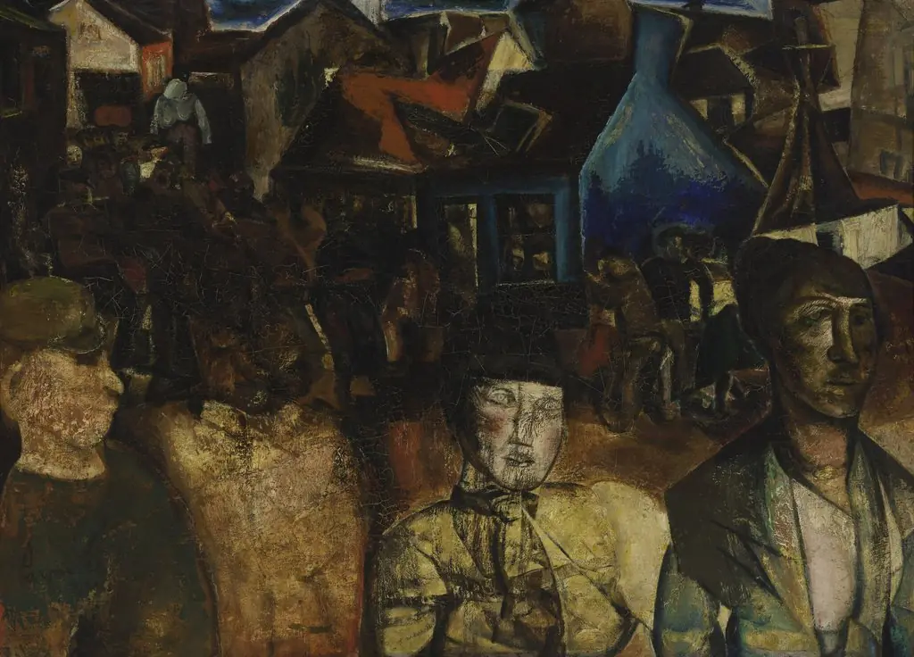 Fair, by Constant Permeke, oil, 1921