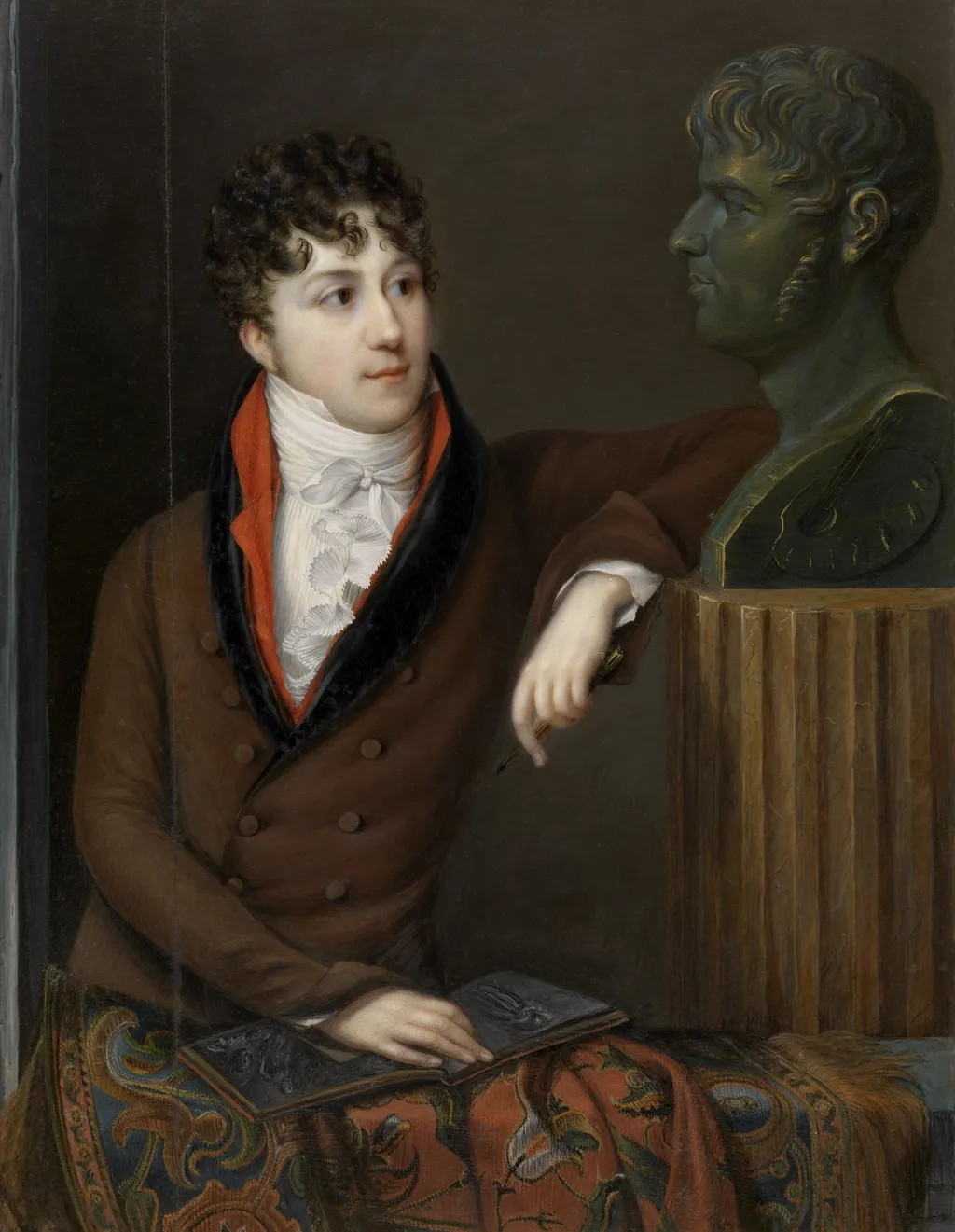 Self Portrait, by Alexandre De Latour, oil, 1829