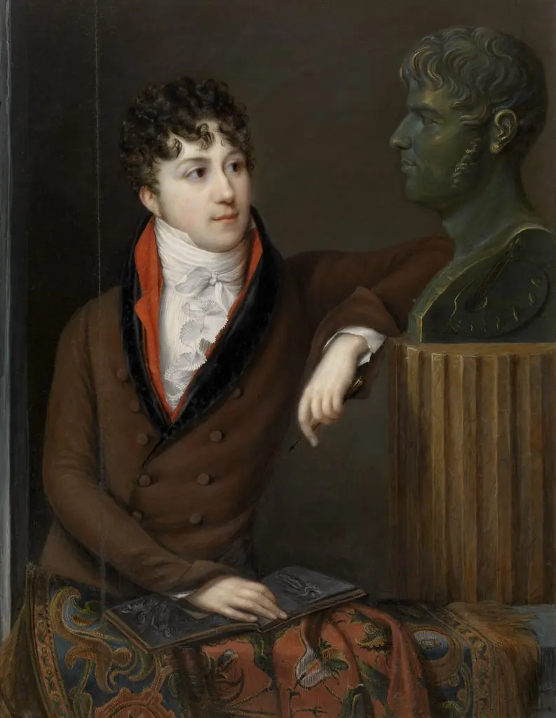 Self Portrait, by Alexandre De Latour, oil, 1829