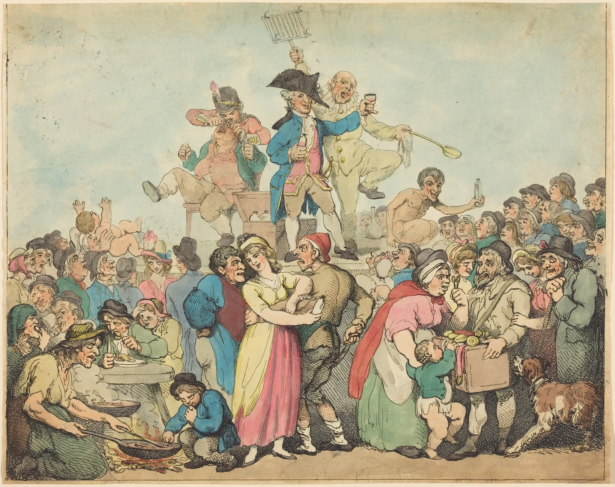 Dr. Botherum, the Mountebank, detail