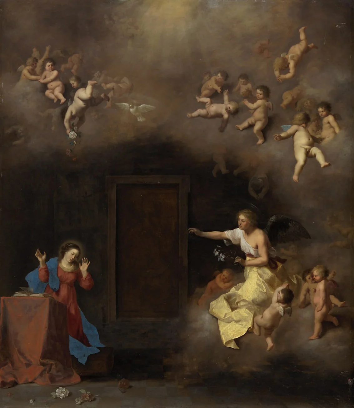 The Annunciation, detail