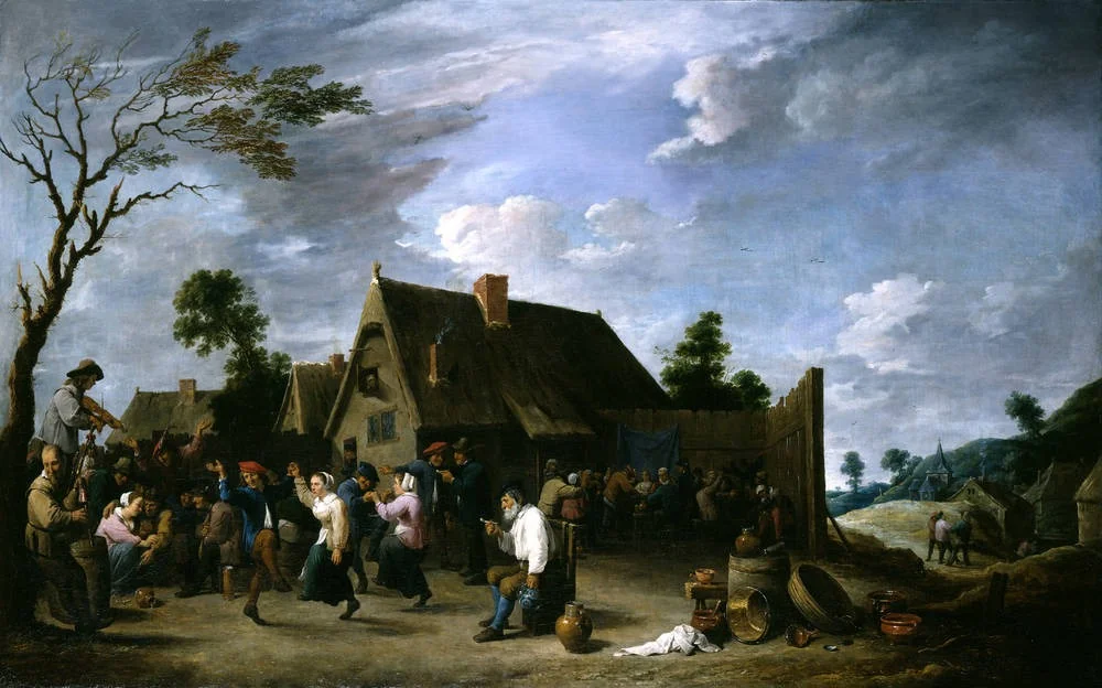 Village Feast, detail