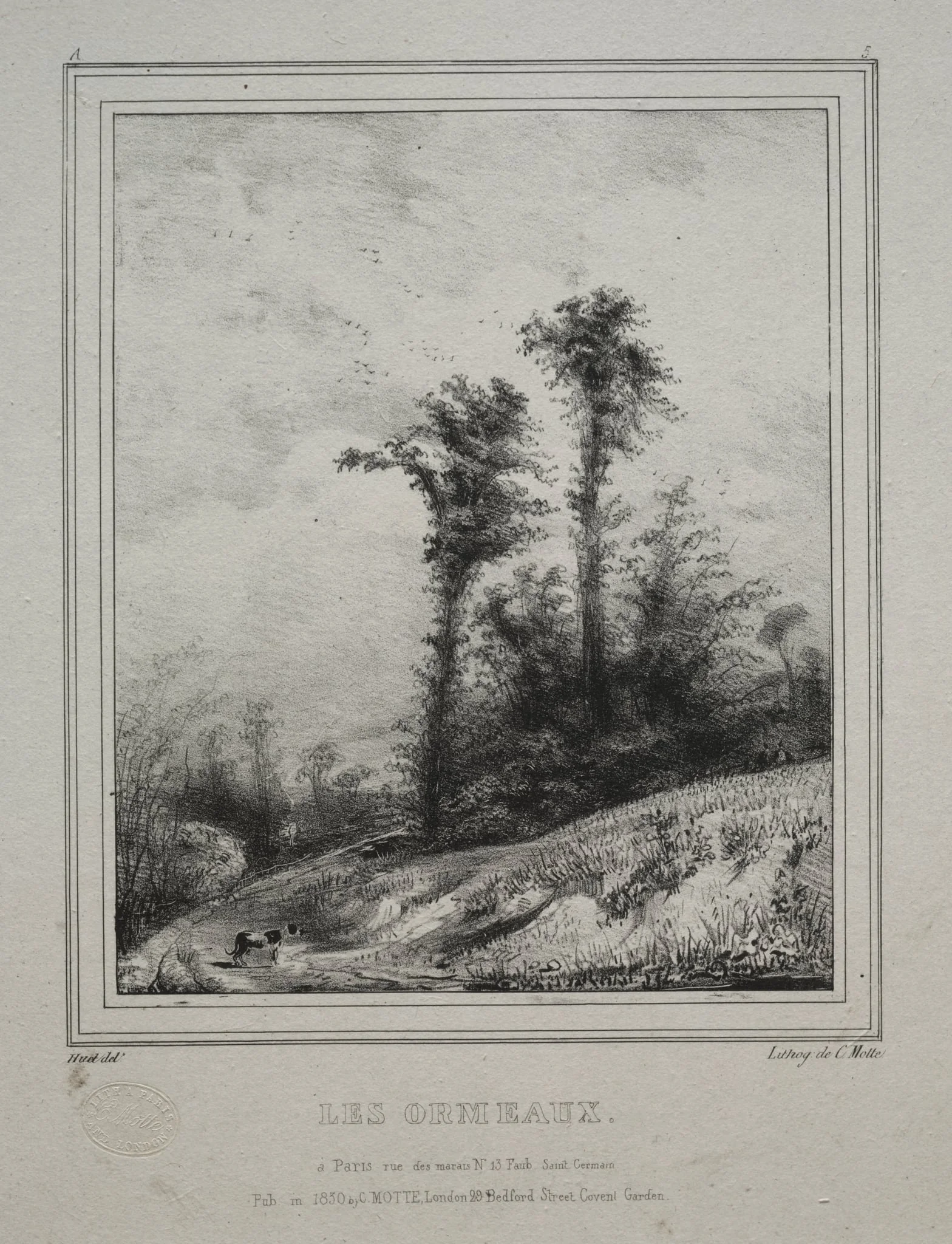 Landscapes: Young Elm Trees, detail