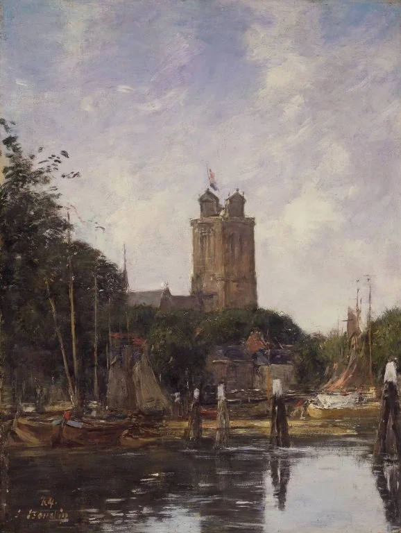 Dordrecht, the Grote Werk from the canal, detail