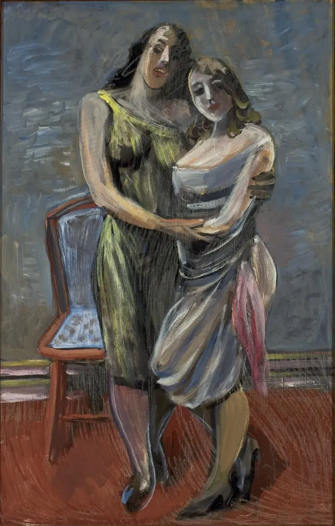 Duas amiga, by Ernesto de Fiori, oil, 1943