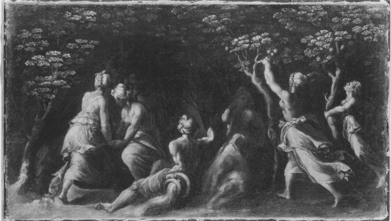 Früchte sammelnde Frauen (Kopie nach), detail
