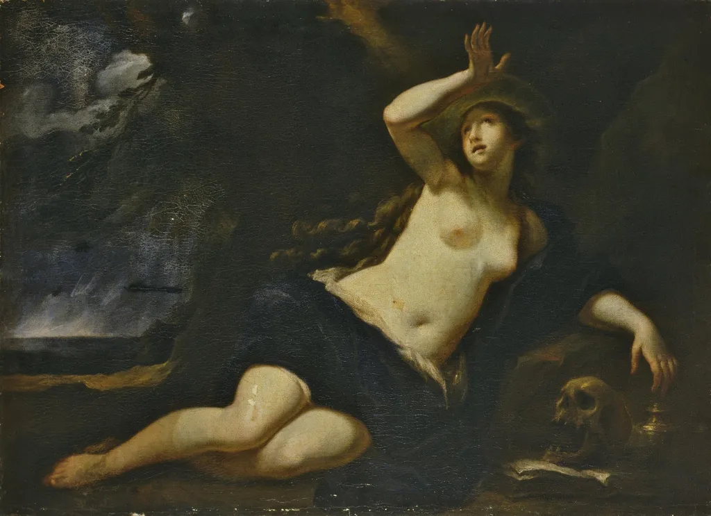 Mary Magdalene, by Francesco Furini, oil, 1642
