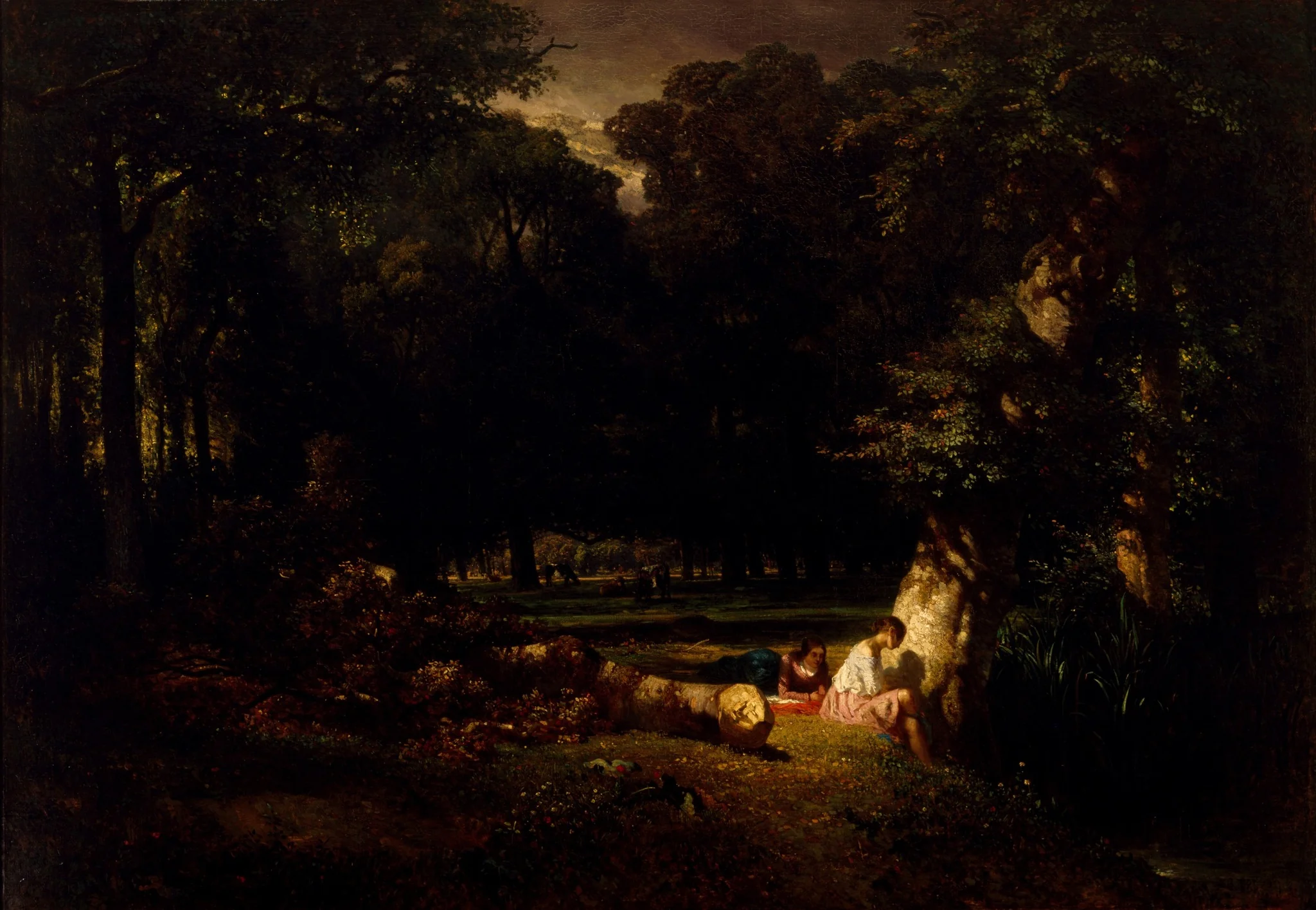 The Bathers (Clearing in the Forest), detail