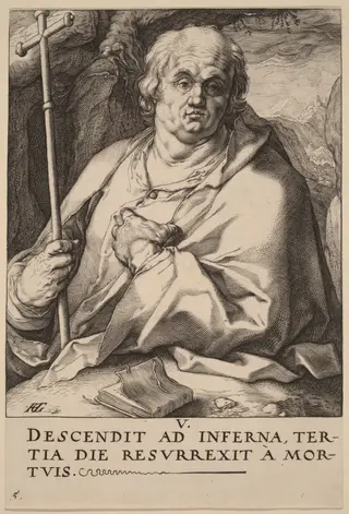 Saint Philip, by Hendrick Goltzius, ink, 1589