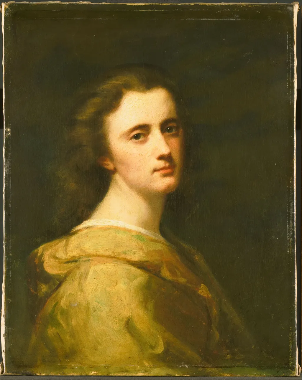 Portrait of Thérèse Schwartze (1851-1918), the artist's daughter at age 16, by Johan Georg Schwartze, oil, 1868