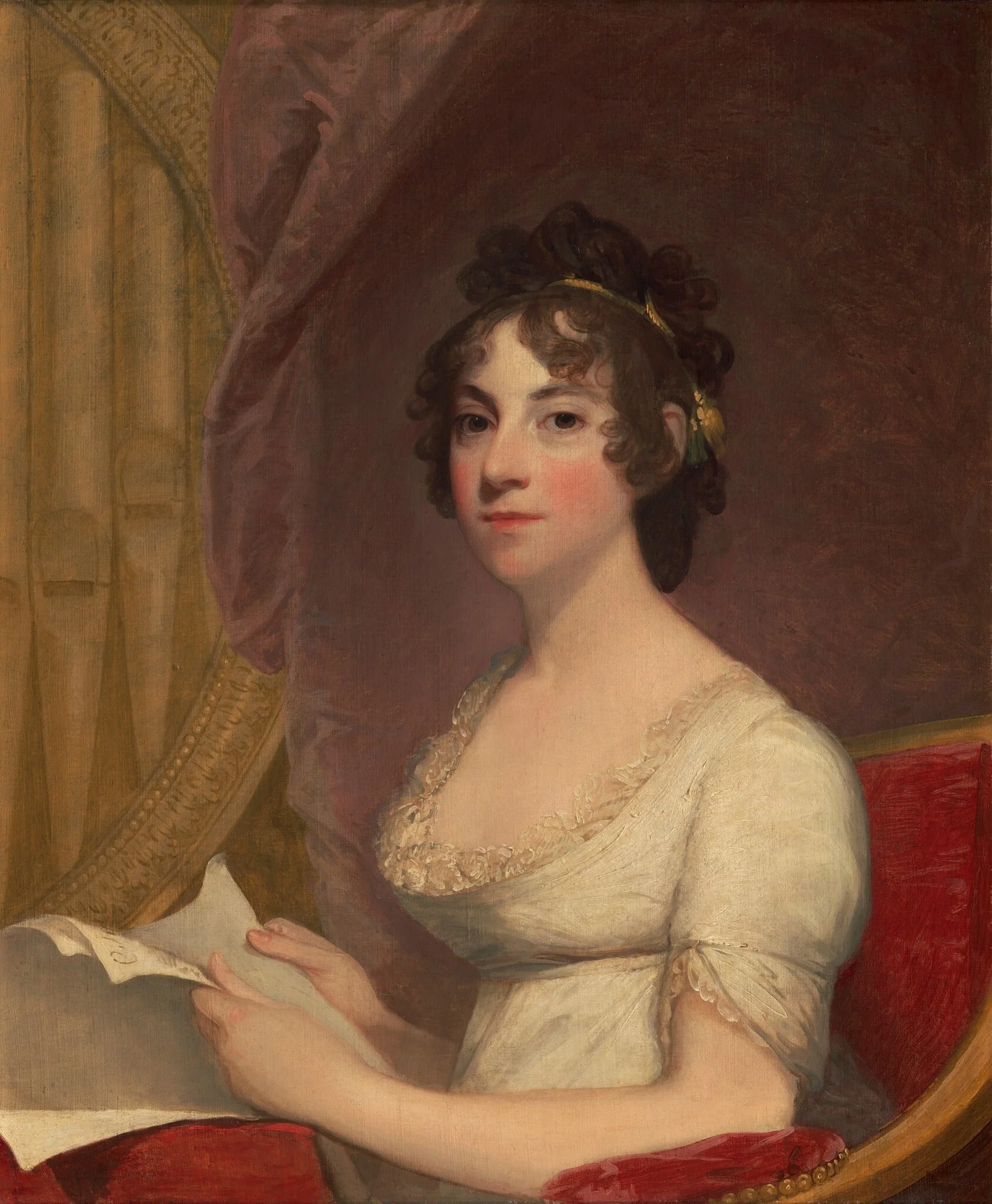 Anna Maria Brodeau Thornton (Mrs. William Thornton), detail