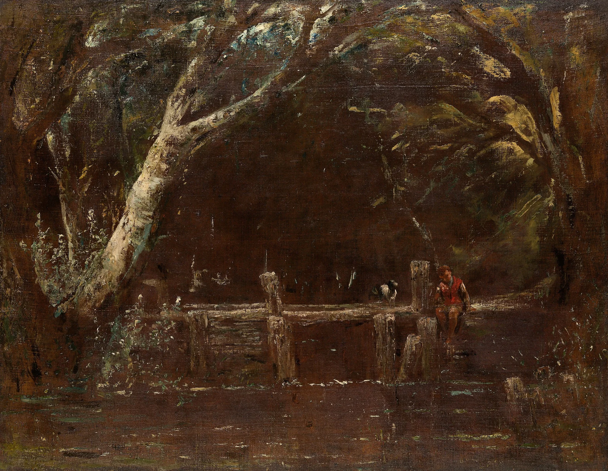 Landscape (The Lock), detail
