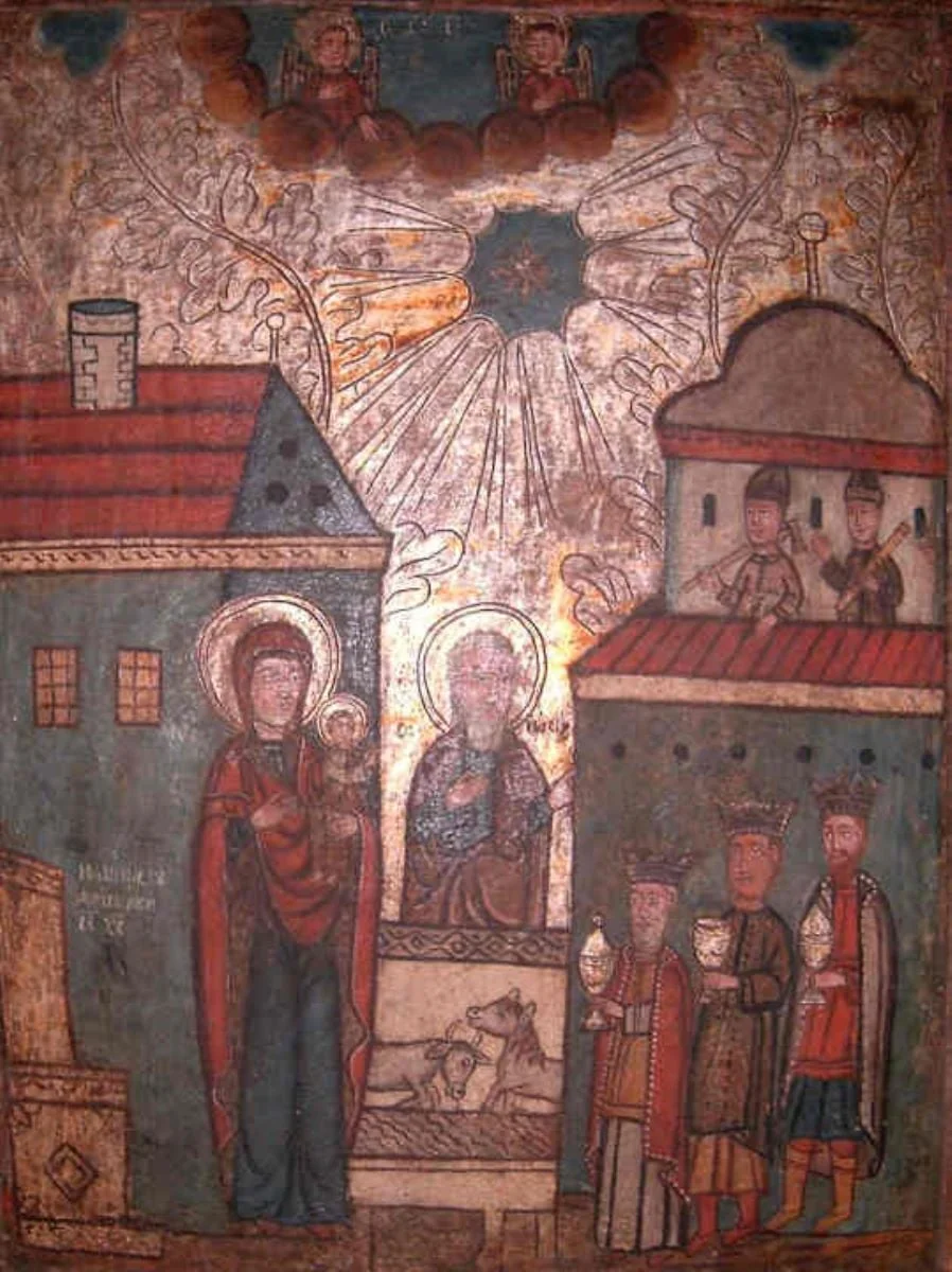 Nașterea Domnului, detail