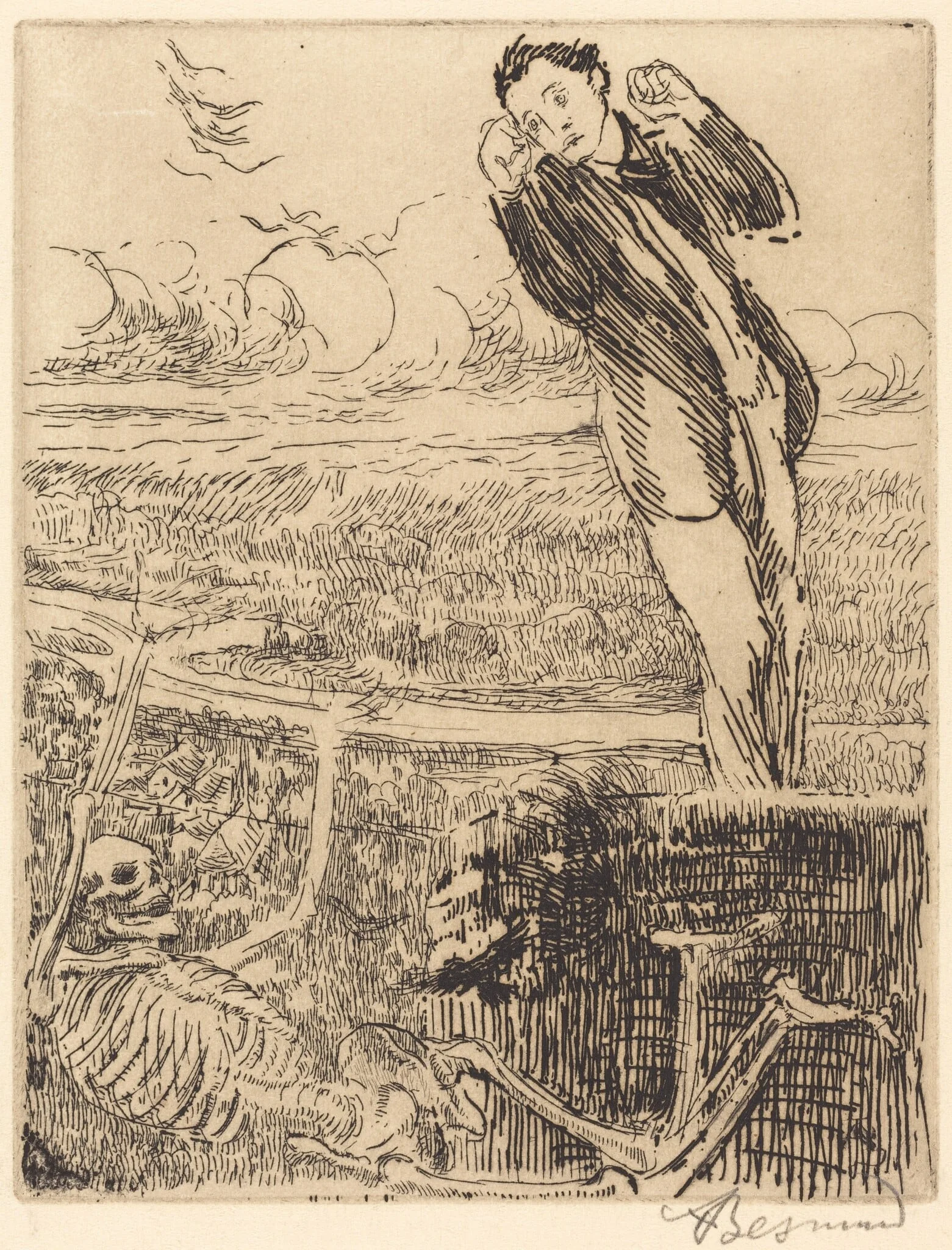 Vertigo (Le vertige), detail