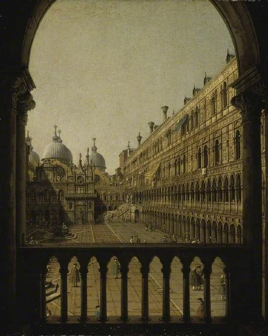 Interior Court of the Doge's Palace, Venice, detail