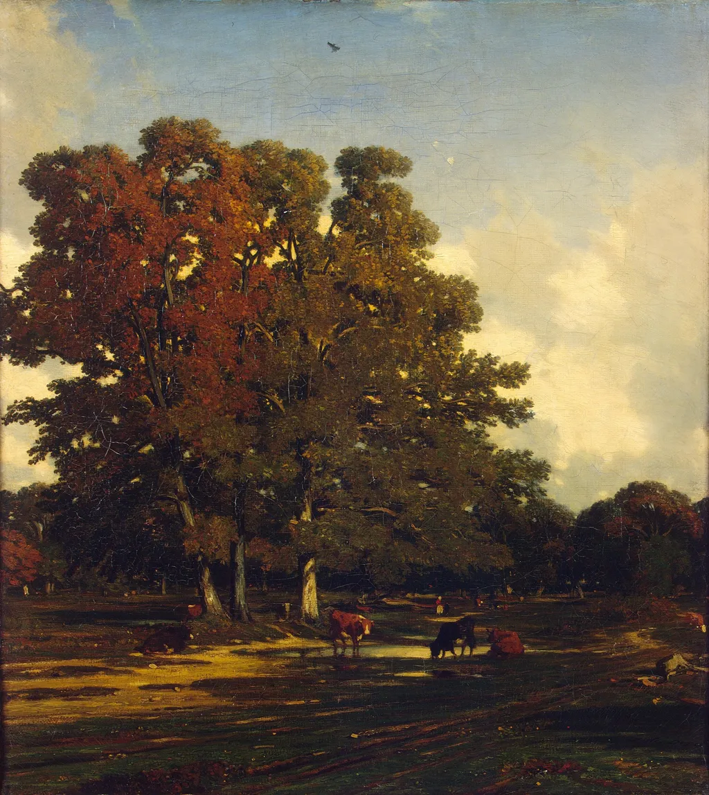 Autumn Landscape, by Jules Dupré, oil, 1850