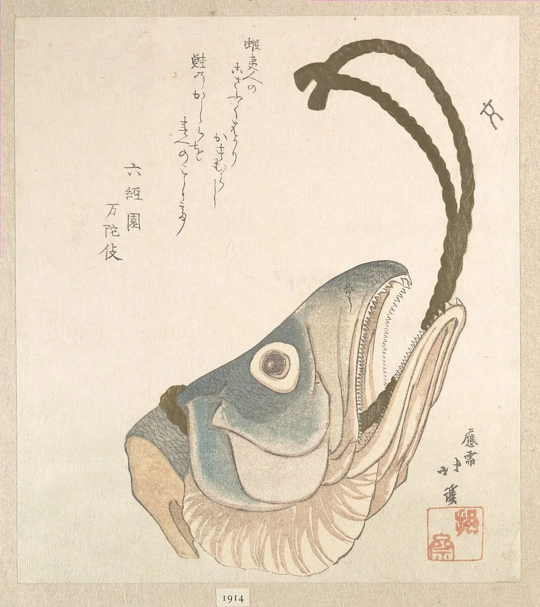 鮭頭|Head of a Salmon, detail
